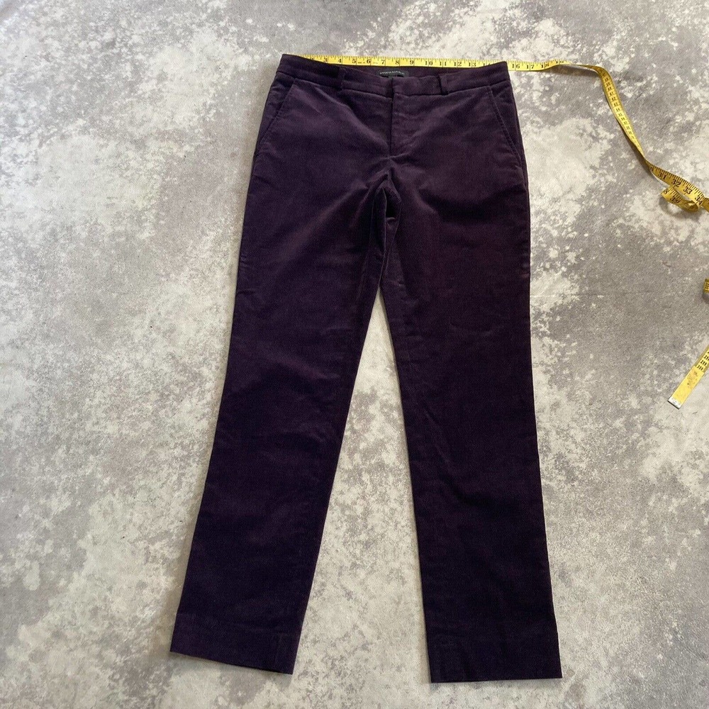 Banana republic Thin Corduroy Purple Ryan fit pants Mid Rise Women’s size 4